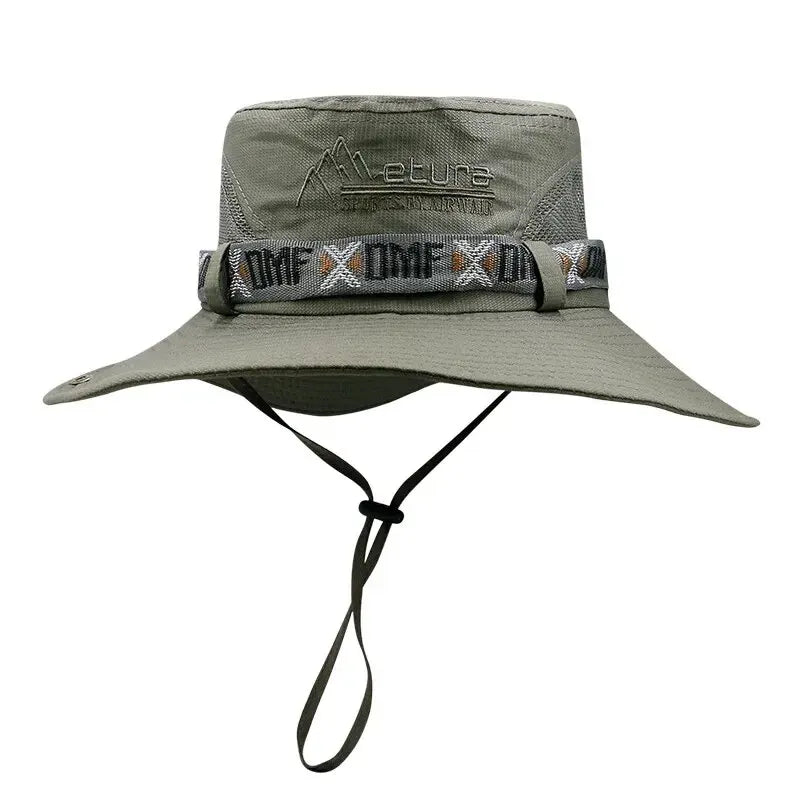 Chapeau d'Été à Large Bord et maille - Protection UV