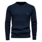 Pull maillé col rond pour homme