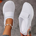 Baskets à Enfiler Femme en Tissu Respirant — Semelle PVC légèreté et confort