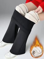 Legging Évasé Large Doublure Polaire