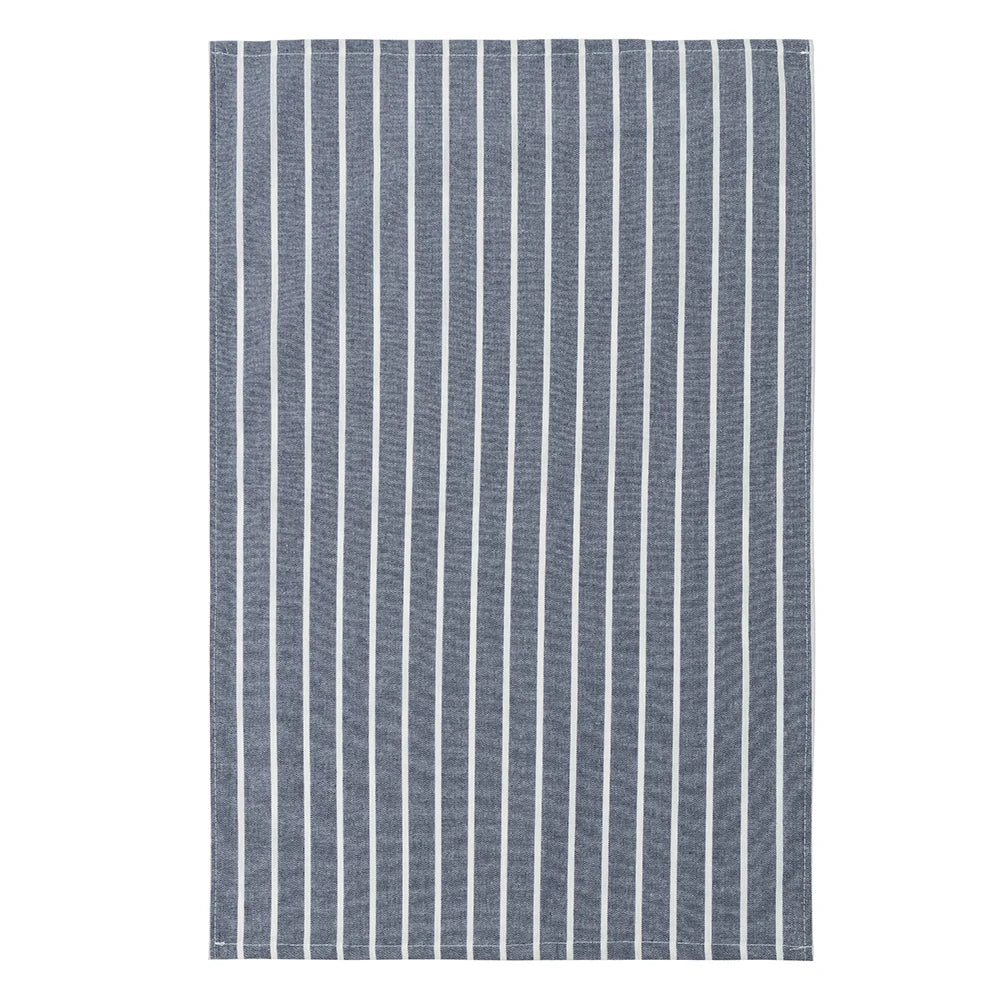 Lot de 5 Chiffons Ultra-Absorbants Bleu & Blanc en 100% Pur Coton 45x70cm