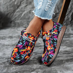Chaussures Multicolor pour Femme en Toile & Semelle Liège