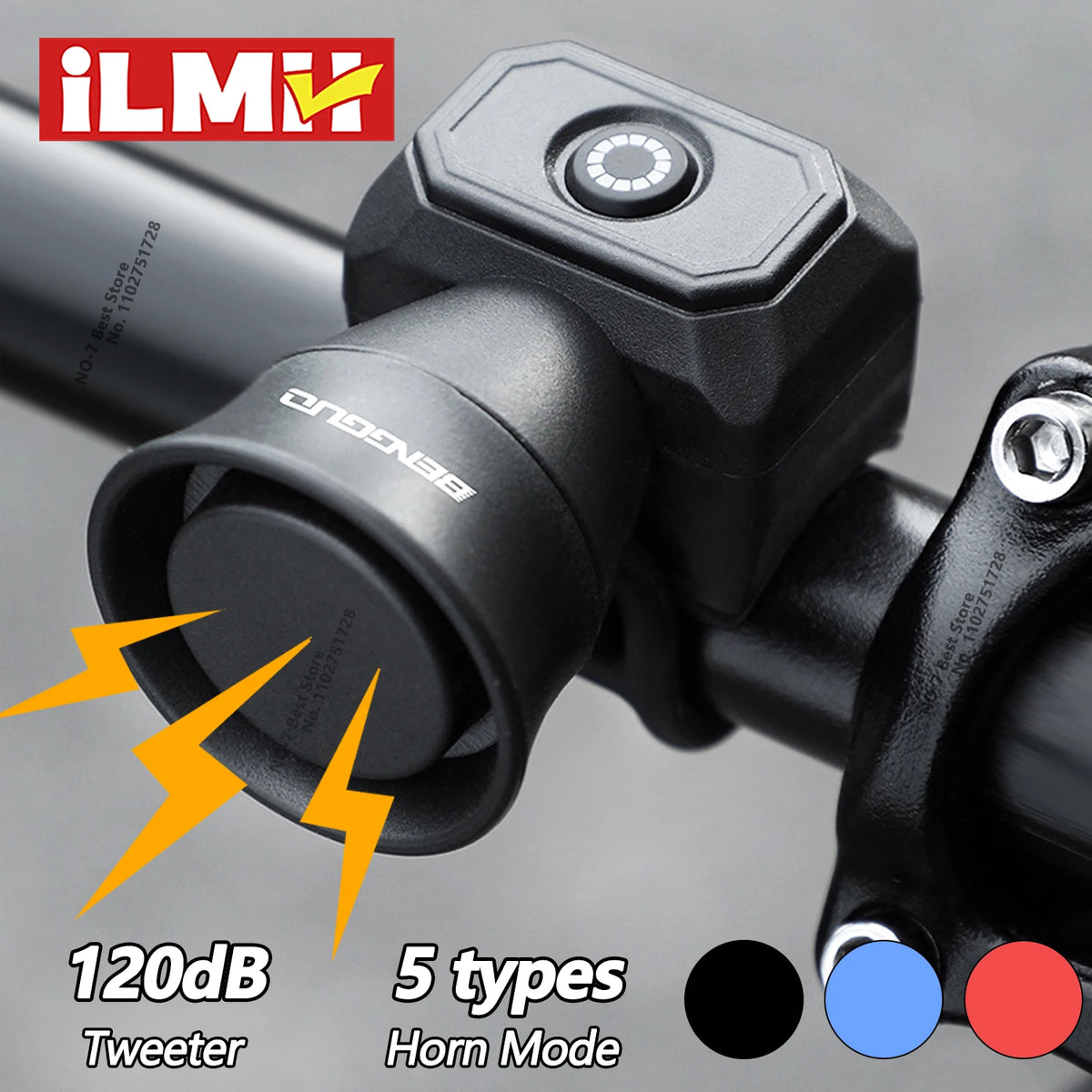 Klaxon Électronique pour Vélo & Trottinette – 5 Sons, Étanche, Compact, Puissant & Rechargeable