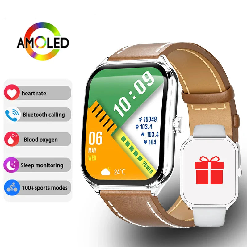 Montre Connectée Ultra Fine - Écran AMOLED HD 1.96"