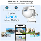 Caméra de surveillance double optique HD - Vision nocturne et détection des mouvements