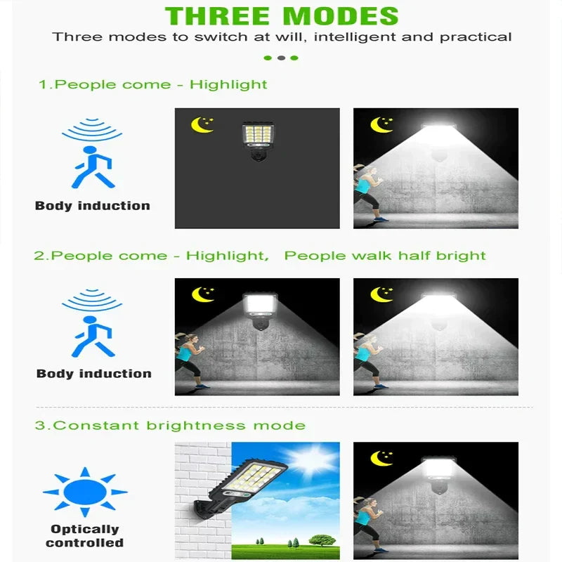 Mini Lampadaires solaires d'extérieur 3 modes - 1 Acheté = 1 OFFERT