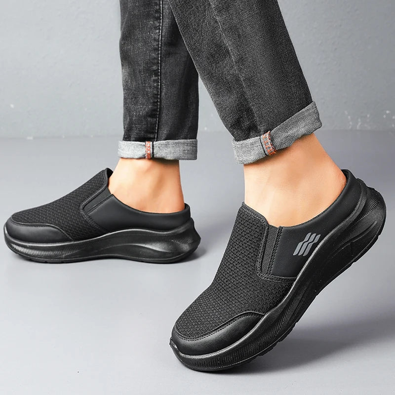 Baskets Slip-On Homme Sans Lacets – Maille Respirante, Légères & Confortables