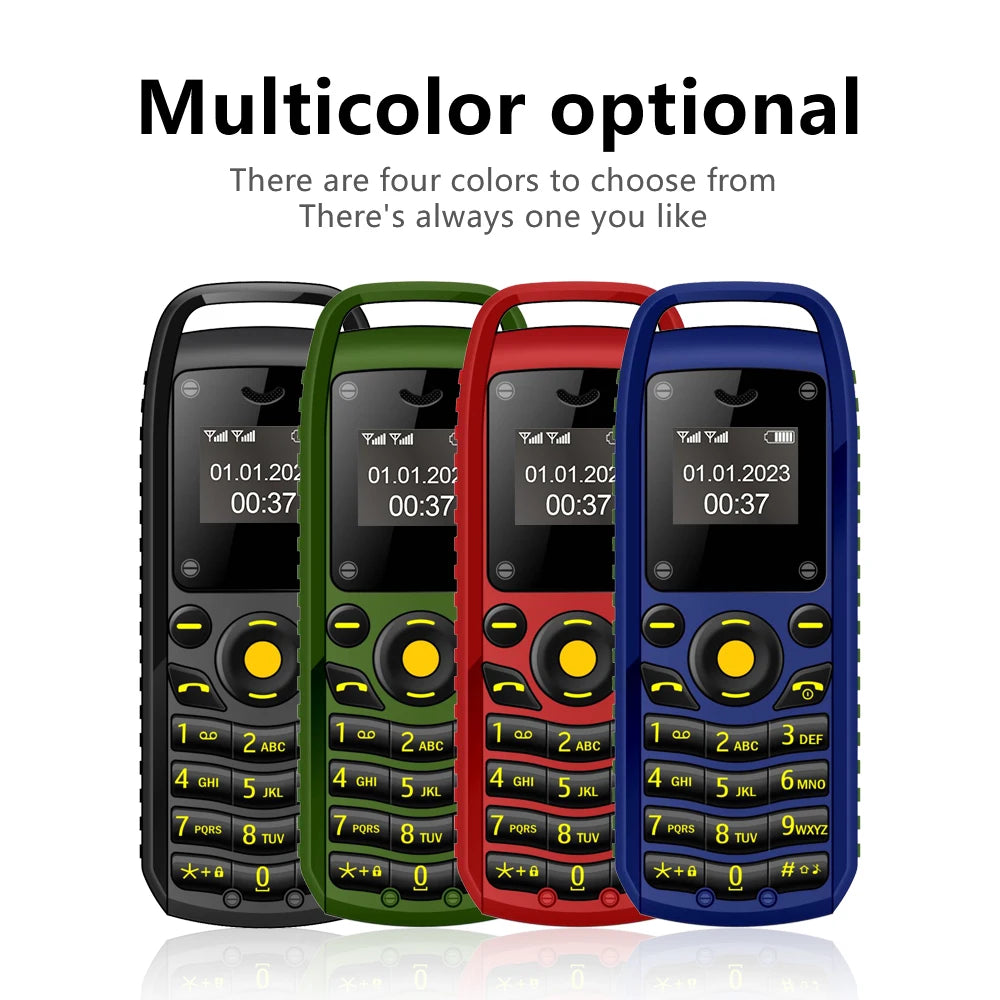 Mini Téléphone Portable SERVO B25 à Oreillette – Ultra-Compact, Double SIM, Bluetooth & Batterie Amovible 350 mAh