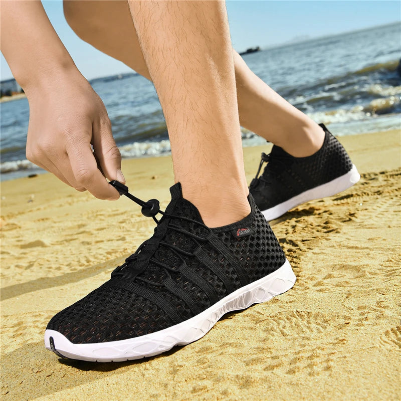 Men's Mesh Breathable Water Shoes — Lightweight, Quick-Dry