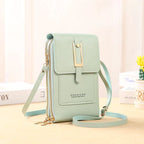 Pochette portefeuille tactile pour téléphone en Cuir