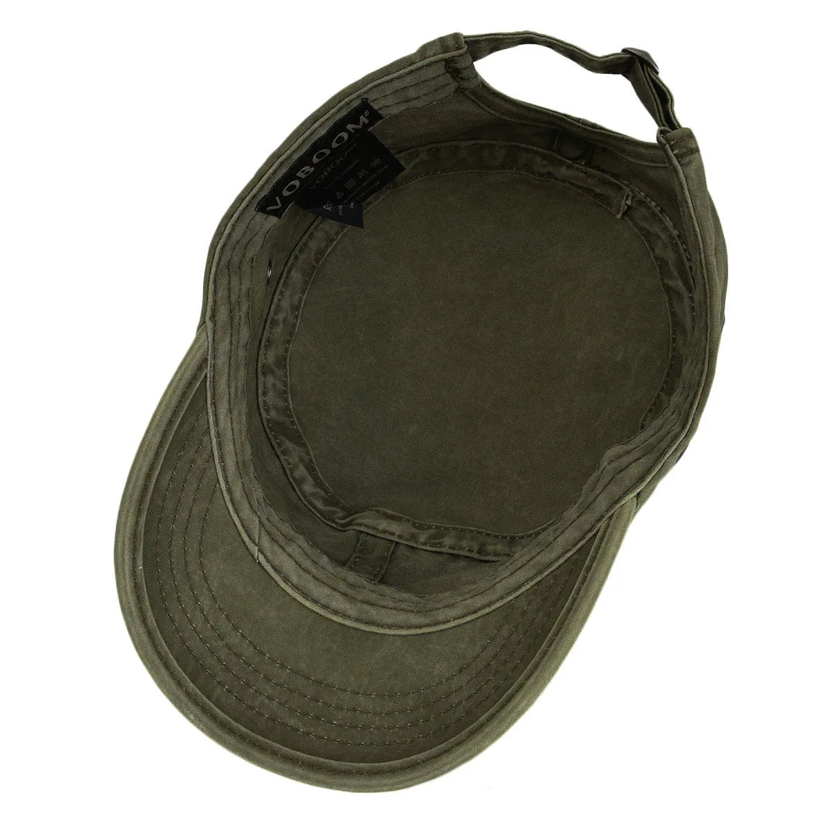 Casquette Militaire Vintage Homme en Denim Délavé avec Design Respirant Réglable