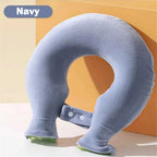 Bolsa de agua caliente de felpa suave en forma de U para cuello — calor cervical