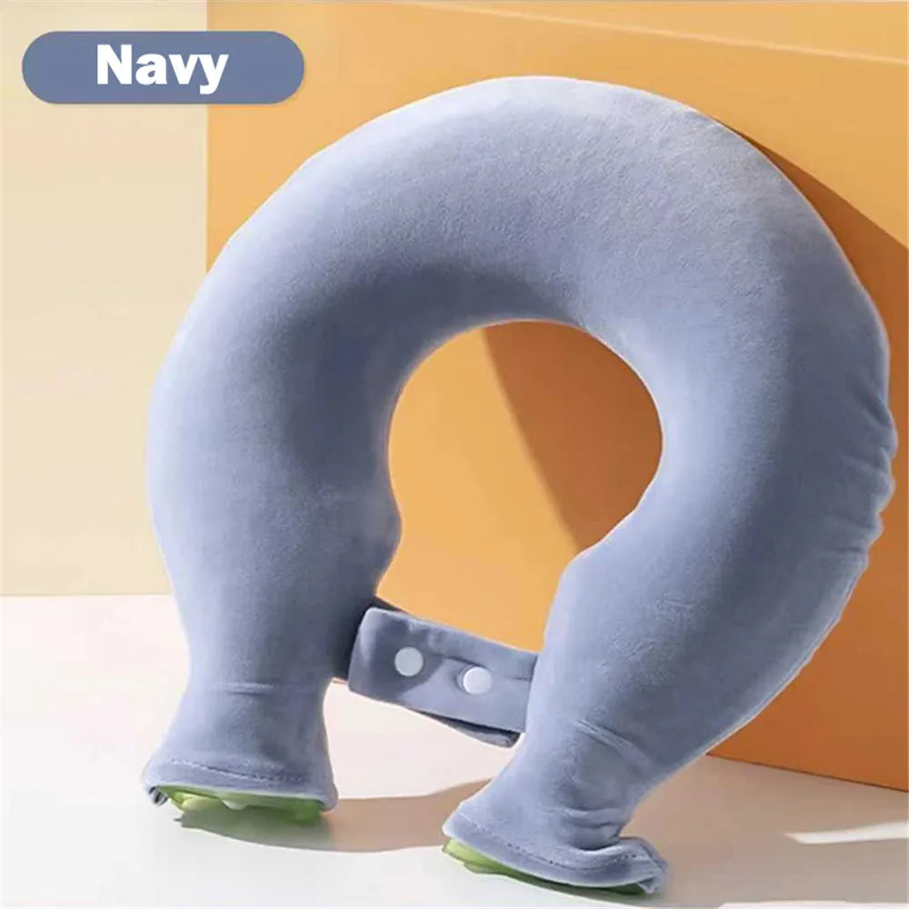 Soft Plush U-Shaped Neck Hot Water Bottle — Neck and Shoulder Warmer