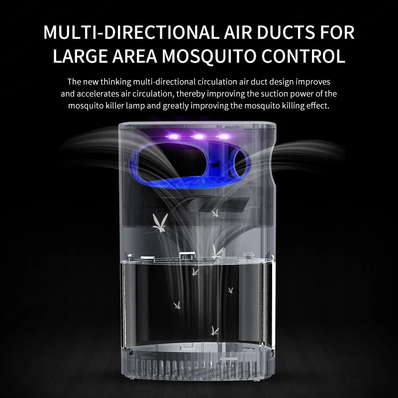 Lampe Anti-Moustiques Sans Fil Électrique Silencieuse & Rechargeable