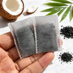 Lot de 50 Sacs de Charbon Actif Réutilisables – Absorbeur d’Humidité et Anti-Odeurs pour Voiture, Placard et Maison