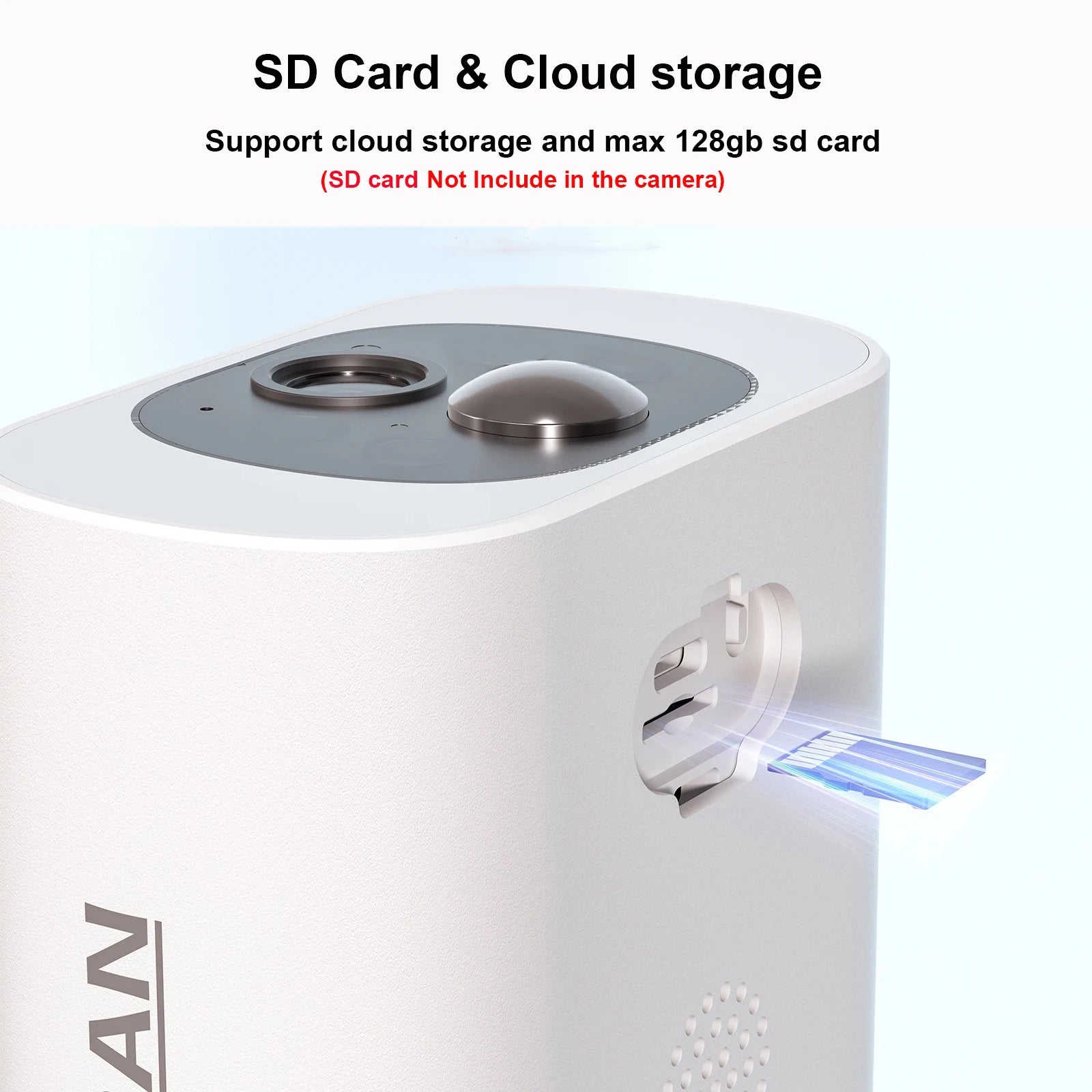 Caméra de Surveillance Solaire Extérieure Sans Fil 3MP — WiFi 2.4G, Vision Nocturne Couleur & Projecteur