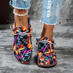 Chaussures Multicolor pour Femme en Toile & Semelle Liège