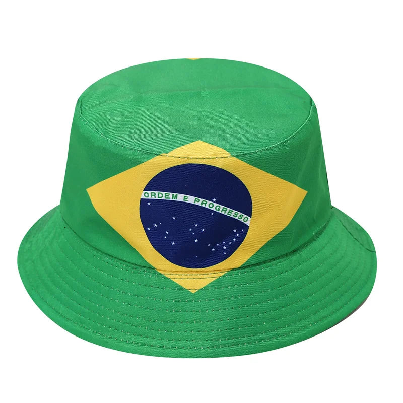 Chapeau Bob Unisexe Réversible Drapeaux Coupe du Monde 2026 – Pour Fans de Football