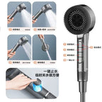 Pommeau Douche Haute Pression 4 Modes — Arrêt Une Touche, Filtre Intégré