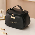 Trousse de Toilette en Cuir PU - Praticité & Grande Capacité
