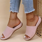 Sandales Mules en Maille Respirante Faciles à Enfiler - Femme
