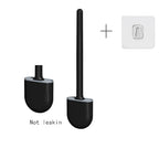 Kit Brosse de Toilette Silicone Souple + Brosse de Nettoyage