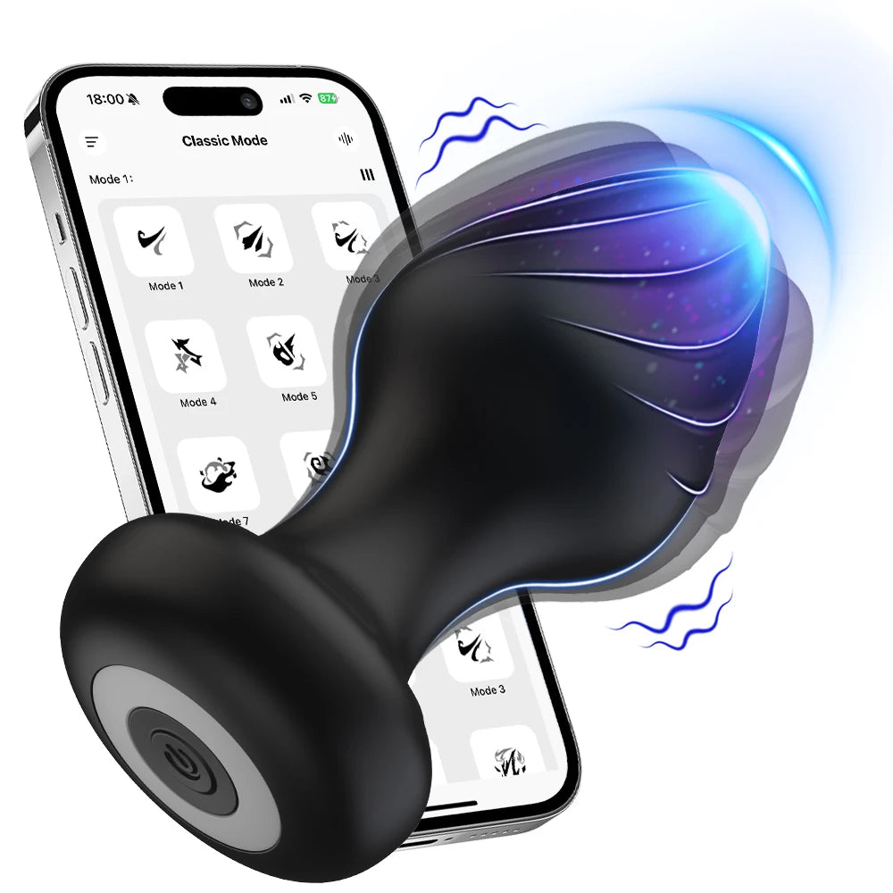 NovaPulse – Plug Anal à 9 Vibrations & Connecté avec Contrôle par Application