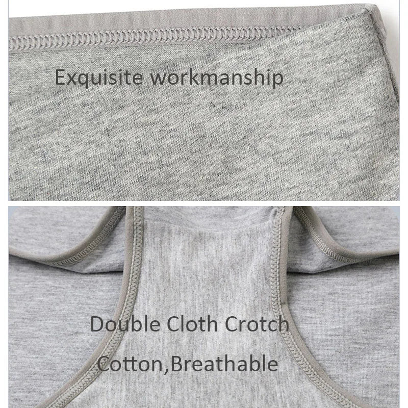 Lot de 4 culottes taille haute en coton — femme, grande taille, respirantes et gainantes