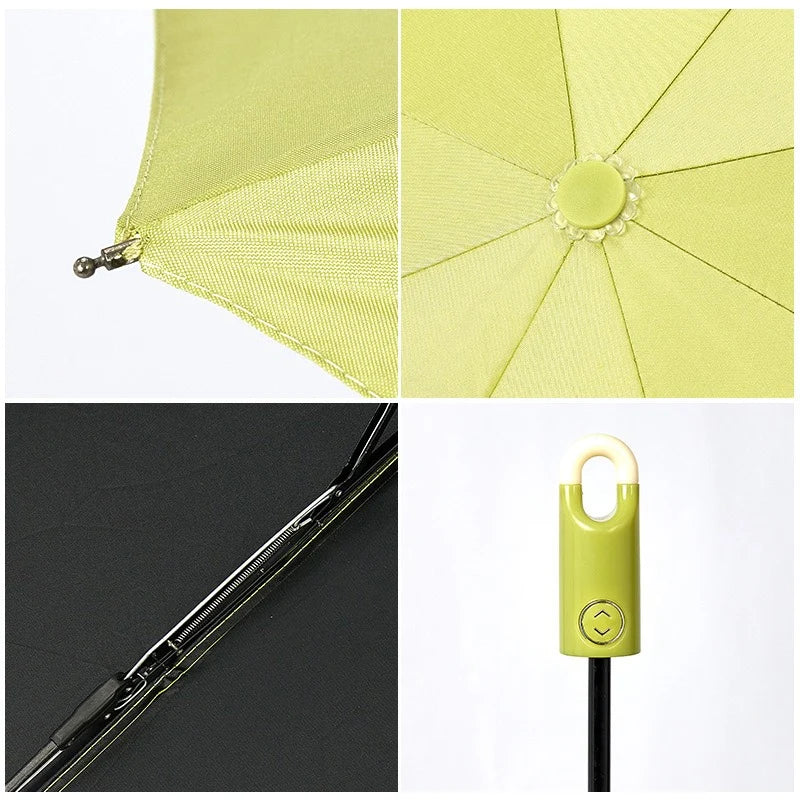 Parapluie Automatique à Crochet – UV & Pluie