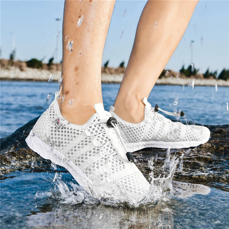 Chaussures d’eau respirantes en maille pour homme — légères, séchage rapide