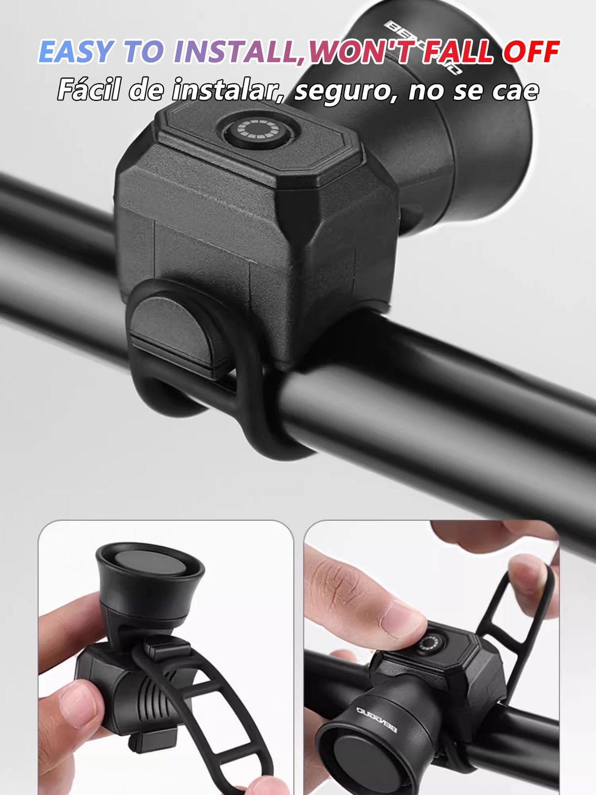Klaxon Électronique pour Vélo & Trottinette – 5 Sons, Étanche, Compact, Puissant & Rechargeable
