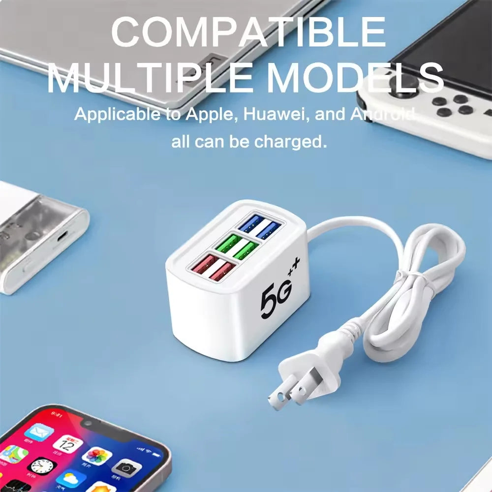 Station de Charge 6 Appareils – Compacte & Efficace