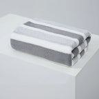 Serviette de bain rayée ULTRA absorbante et épaisse - 70x140cm