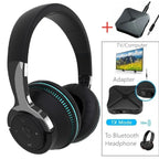 Casque TV Bluetooth Sans Fil avec Micro – Réduction de Bruit, Son Stéréo et Adaptateur Bluetooth OFFERT