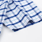 Chemises à carreaux à manches courtes pour hommes - 100% coton
