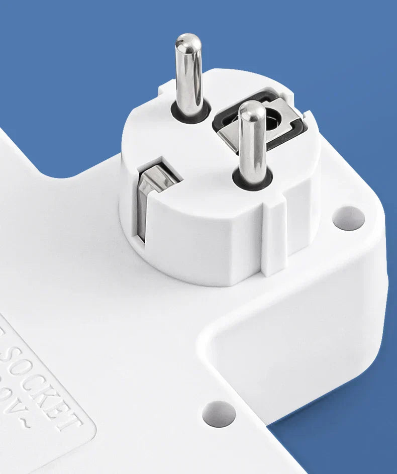 Multiprise Murale Compacte 4 Prises + USB-C