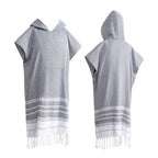 Cotton Beach Poncho - Quick-Drying & Sand-Proof