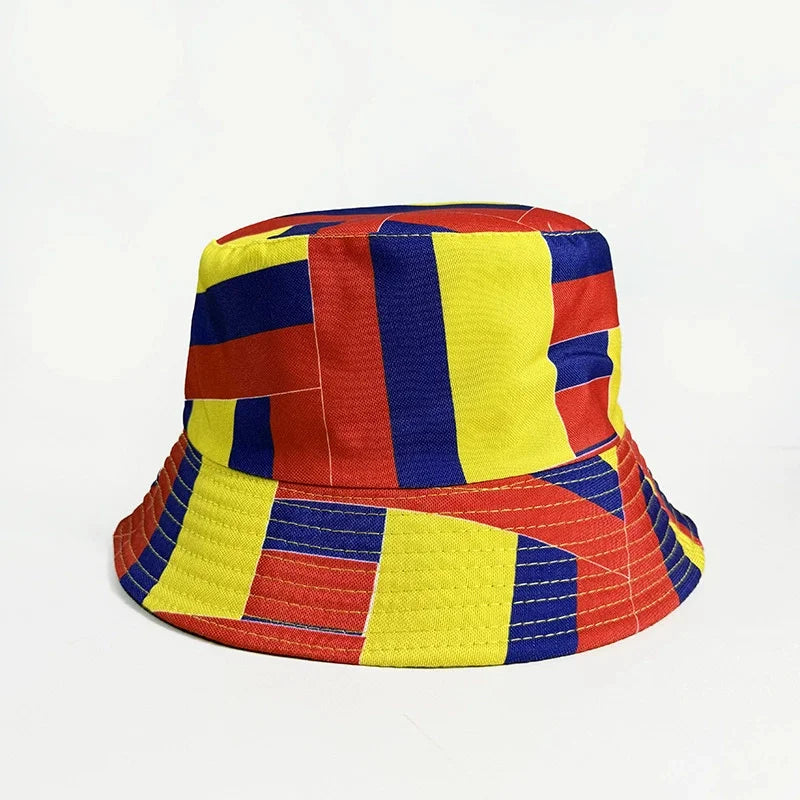 Chapeau Bob Unisexe Réversible Drapeaux Coupe du Monde 2026 – Pour Fans de Football