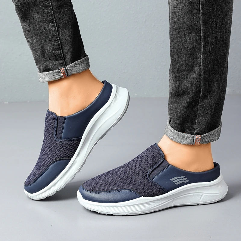 Baskets Slip-On Homme Sans Lacets – Maille Respirante, Légères & Confortables