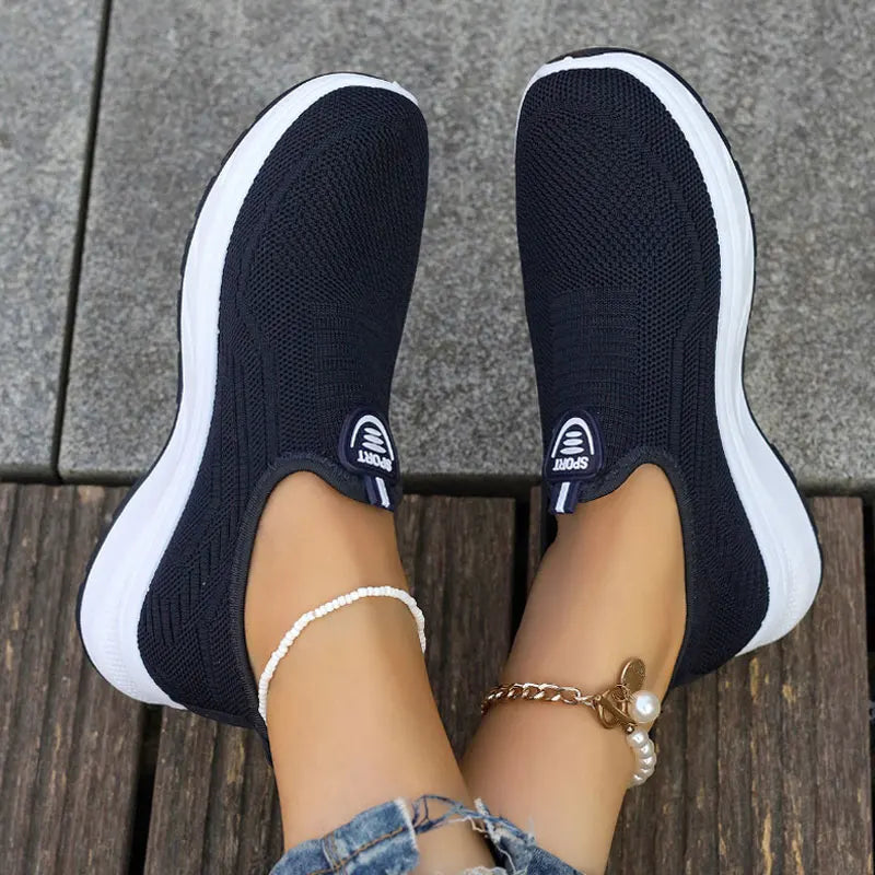 Baskets Femme Confort Respirant Sans Lacets