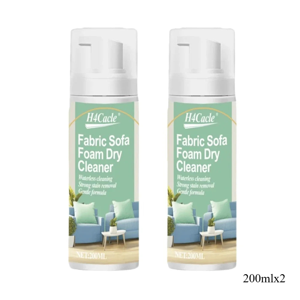 2x Détachants Mousse à Sec pour Tissu - Matelas, Canapé, Tapis...