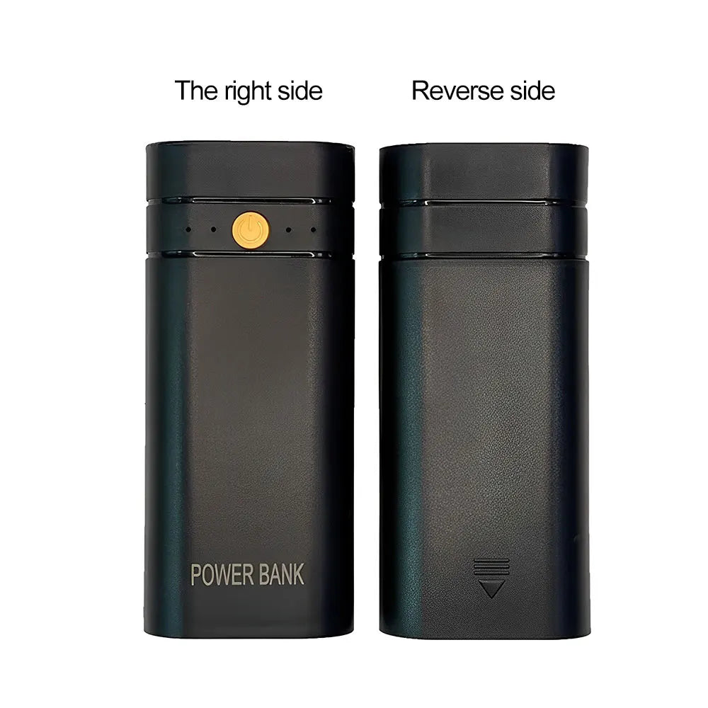 Batterie Externe Portable 2×18650 à Piles – Chargeur Portable 5V 2A USB + Type-C + LED