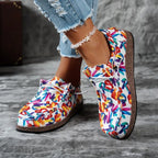 Chaussures Multicolor pour Femme en Toile & Semelle Liège