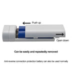 Batterie Externe Portable 2×18650 à Piles – Chargeur Portable 5V 2A USB + Type-C + LED
