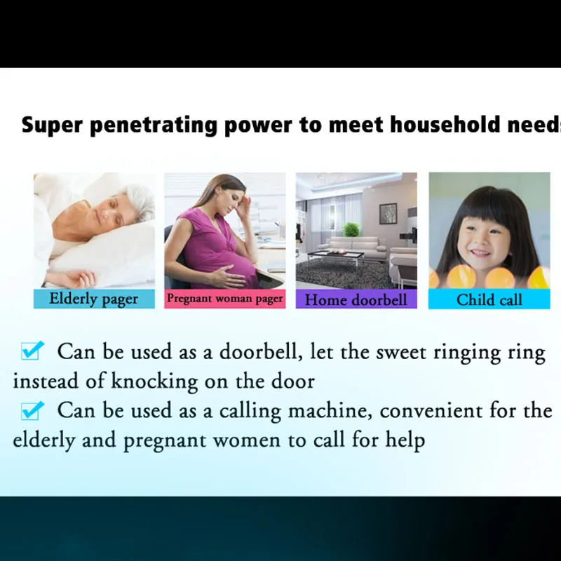 Carillon Intelligent avec 36 Mélodies & Volume Réglable