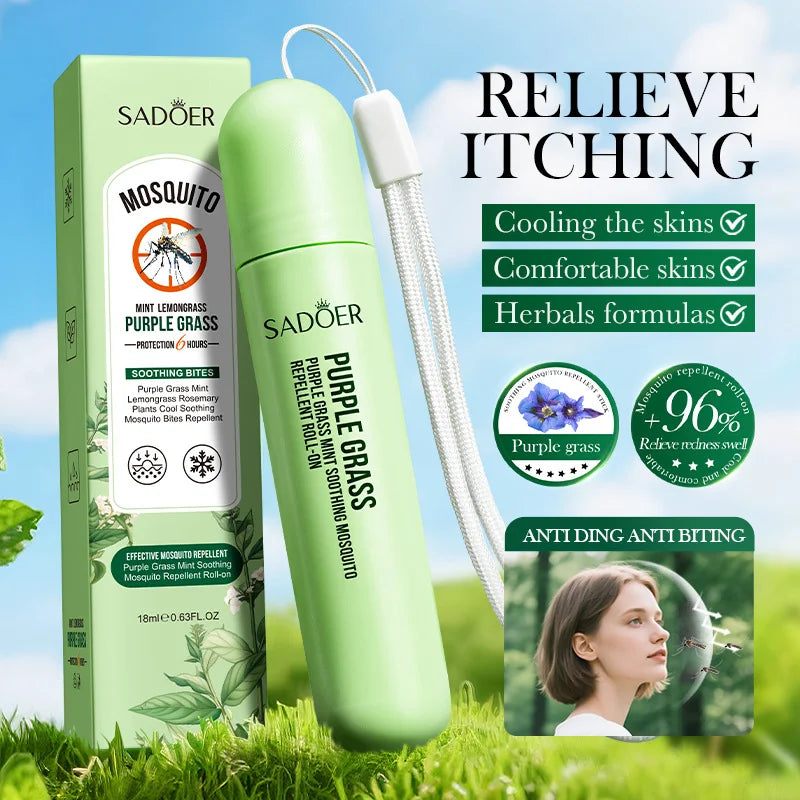 Roll-On à la Menthe Anti-Moustiques – Effet Frais et Apaisant pour l’Été
