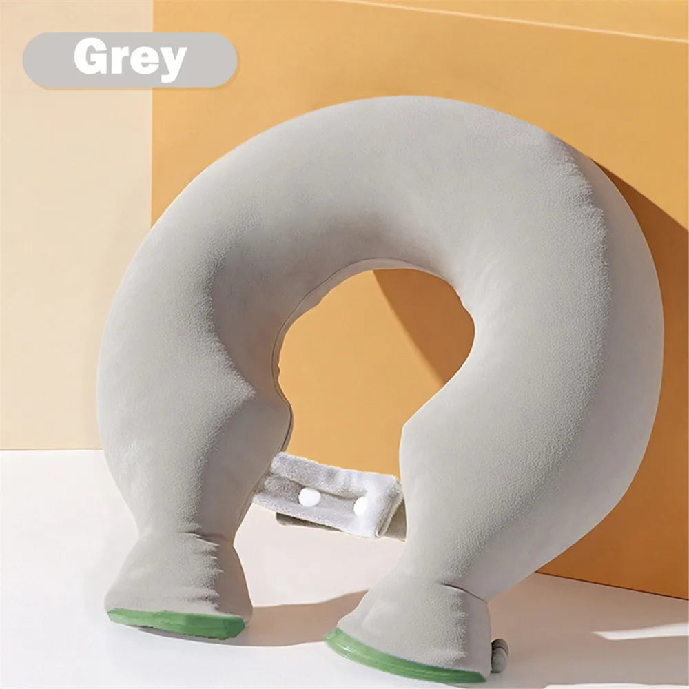 Soft Plush U-Shaped Neck Hot Water Bottle — Neck and Shoulder Warmer