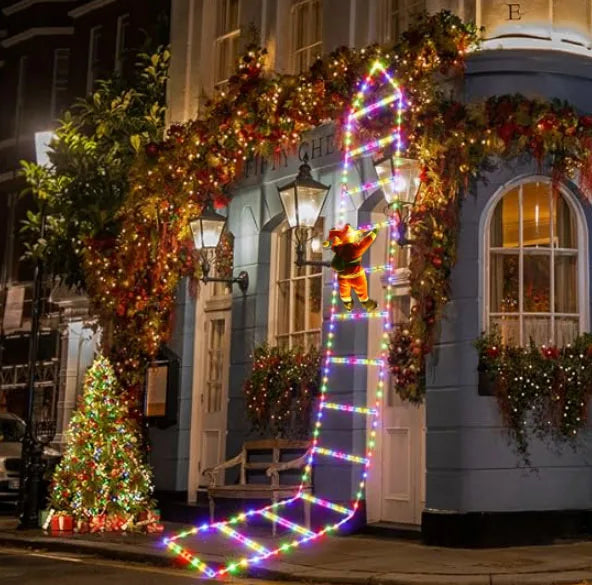 Échelle Père Noël à LED 1.5/3M - 8 Modes de Lumière