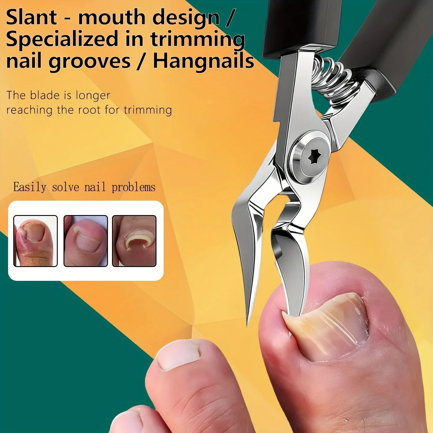 Coupe-Ongles Incurvé PRO pour Ongles Épais & Incarnés