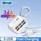 Station de Charge 6 Appareils – Compacte & Efficace